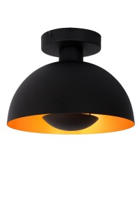 SIEMON lampa sufitowa z kopułką w kolorze czarnym 1xE27