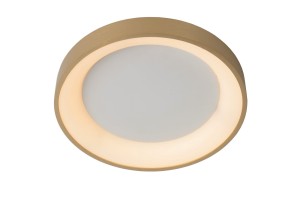 VIDAL LED 20W 2700K plafon złoty fi 28cm możliwość ściemniania