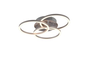 CIRCLE lampa ścienno-sufitowa satynowa LED 27W  2700-6000K sterowanie światłem za pomocą pilota