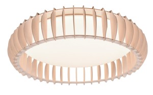 MONTE plafon z naturalnego drewna LED 38W CCT fi 60cm + pilot