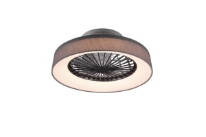 FARSUND lampa wentylator 30W CCT z szarym abażurem + pilot