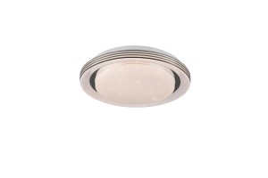 ATRIA plafon LED 10W 3000-6000K dodatki chrom fi 27cm sterowanie pilotem