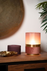 EXTRAVAGANZA 10508/01/66 TUSSE lampa nocna różowa E14 wykończenie złote