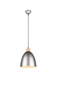 JAGGER lampa wisząca nikiel mat fi 25cm 1xE27