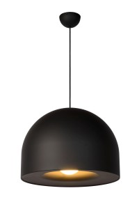 AKRON lampa duża czarna misa wisząca fi 50cm 1xE27