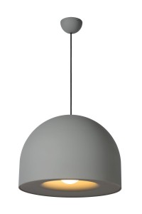 AKRON lampa duża szara misa wisząca fi 50cm 1xE27