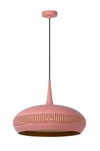 RAYCO lampa wisząca metalowa różowa fi 45cm 1xE27 styl vintage