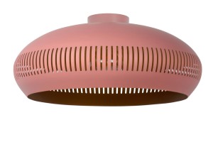 RAYCO lampa sufitowa metalowa różowa fi 45cm 1xE27 styl vintage