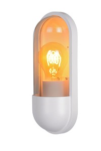 CAPSULE kinkiet zewnętrzny biały E27