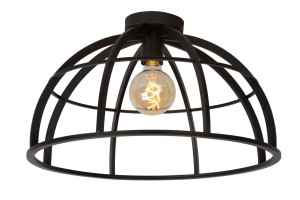 DIKRA lampa sufitowa loft fi 50cm czarny metal 1xE27