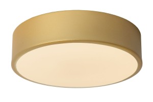 UNAR płaski złoty plafon LED 12W 2700K fi 20cm 3 StepDim