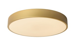 UNAR płaski złoty plafon LED 24W 2700K fi 39,5cm 3 StepDim