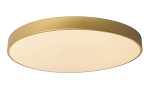 UNAR płaski złoty plafon LED 60W 2700K fi 60cm 3 StepDim