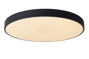 UNAR płaski czarny plafon LED 60W 2700K fi 60cm 3 StepDim