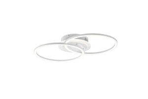 VENIDA lampa sufitowa biała LED 25W 4000K dwie obręcze