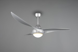 ALESUND srebrna lampa LED 20W CCT wentylator regulacja pilotem
