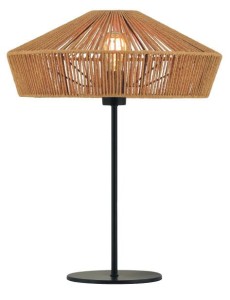 YUNKAI lampa stołowa w stylu boho 40cm wykonana z papieru 1xE27