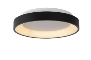 VIDAL LED 20W 2700K plafon czarny fi 28cm możliwość ściemniania