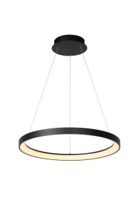 VIDAL LED 48W 2700K lampa wisząca czarny ring fi 58cm możliwość ściemniania