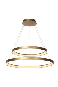 VIDAL LED 92W 2700K zwis podwójny złoty ring fi 78cm możliwość ściemniania