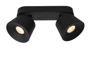 TRIGONO spotlight czarny 2xGU10 regulowany kształt stożkowy owalna podsufitka