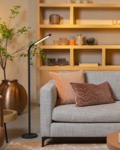 GILLY 36712/04/30 lampa podłogowa LED 3W 2700K przenośna czarna 52 godziny świecenia na jednym naładowaniu ściemniacz dotykowy