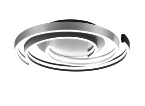 CAYA 641910205 spiralna lampa sufitowa czarny/aluminium szczotkowane  LED 58W CCT 3stepDim