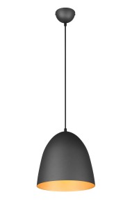 TILDA lampa wisząca fi 25cm czarno-złota 1xE27