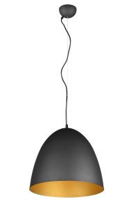 TILDA lampa wisząca fi 40cm czarno-złota 1xE27