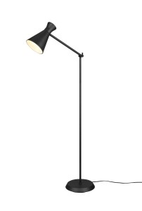 ENZO R40781032 lampa stojąca czarna 1xE27 regulowana minimalistyczna