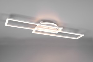 TWISTER biała lampa sufitowa przekręcana LED 30W 2700-6500K sterowana pilotem