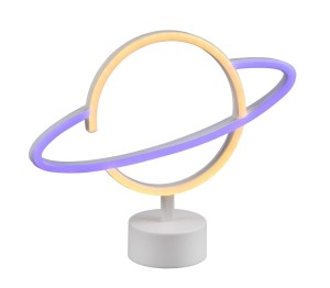 PLANET dekoracyjna lampa stołowa LED 1,6W planeta z pierścieniem