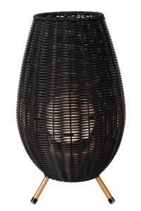 COLIN LED 3W 3000K lampa stolikowa zewnętrzna czarna ładowanie USB