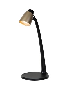LUDO lampa biurkowa czarno-złota LED 4,5W 3000K