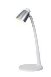 LUDO lampa biurkowa biało-srebrna LED 4,5W 3000K