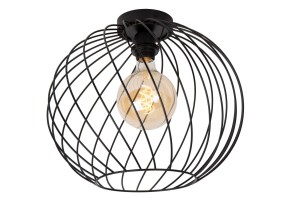DANZA lampa sufitowa fi 40cm czarna loft 1xE27