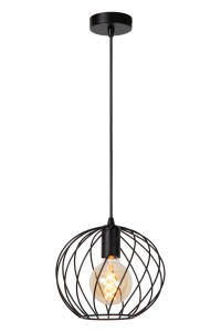 DANZA lampa wisząca fi 25cm czarna loft 1xE27
