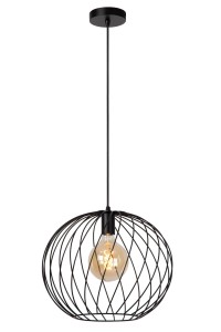 DANZA lampa wisząca fi 40cm czarna loft 1xE27