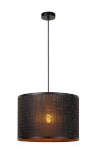 TAGALOG lampa wisząca bambusowa czarna fi 40cm 1xE27