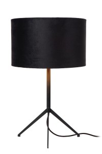 TONDO lampa stołowa czarna abażur czarny fi 30cm 1xE27