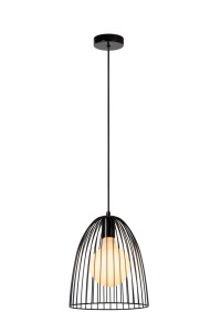 MACARONS lampa druciana czarna fi 24,5cm 1xE27
