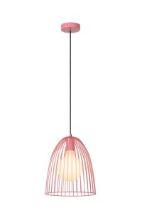 MACARONS lampa druciana różowa fi 24,5cm 1xE27