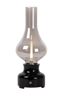 JASON lampa LED 2W czarna ściemniacz dotykowy ładowanie USB retro lampa naftowa