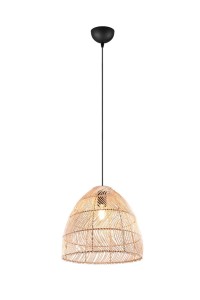 RIKE rattanowa lampa wisząca fi 35cm 1xE27