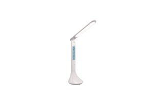 PATTY biała lampa akumulatorowa LED 4W z wyświetlaczem cyfrowym port USB-C