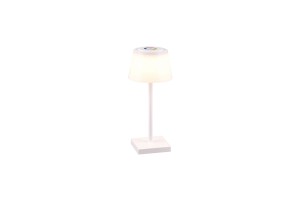 SANCHEZ lampa stołowa przenośna biała LED 2W RGB CCT IP44 ładowanie przez złącze USB-C