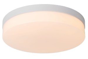 BISKIT plafon łazienkowy LED 24W IP44 fi 34,5cm biały z czujnikiem ruchu