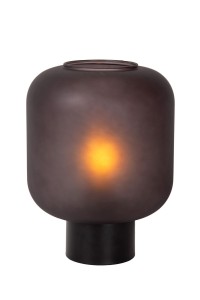 ELOISE lampa stołowa czarna klosz szklany czarny 1xE27