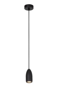 EVORA nowoczesna lampa wisząca czarna 1xGU10