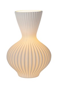 MOMORO lampa wazon z białej porcelany H 29,4cm 1xE14